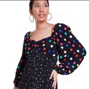 Rixo Multicolor Polka Dot Mini Dress Size 2